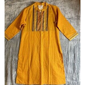 NWT NEW Indian  Kurta By Mother Earth Yellow / Gold Women’s Size M Medium